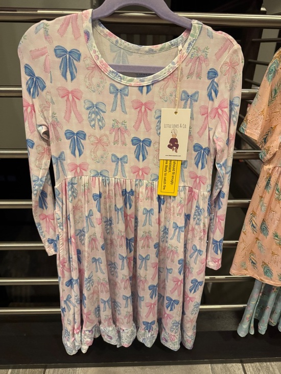 Little Loves & Co Other - Little Loves & Co NWT 5/6 BAMBOO Long Sleeve Twirl Dress